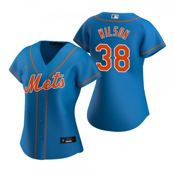 Women's New York Mets Justin Wilson Nike Royal 2020 Replica Alternate Jersey