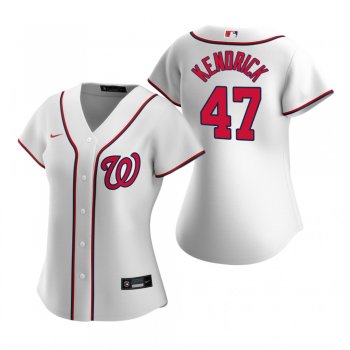 Women's Washington Nationals Howie Kendrick Nike White 2020 Replica Home Jersey