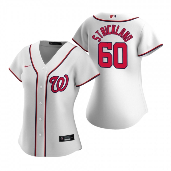 Women's Washington Nationals Hunter Strickland Nike White 2020 Replica Home Jersey