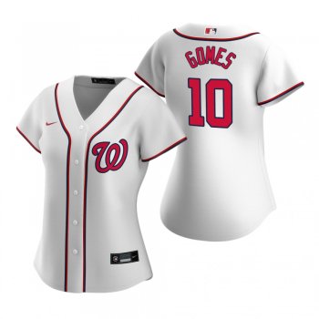 Women's Washington Nationals Yan Gomes Nike White 2020 Replica Home Jersey