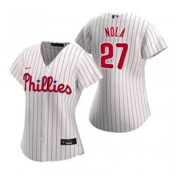 Women's Philadelphia Phillies Aaron Nola Nike White 2020 Replica Home Jersey