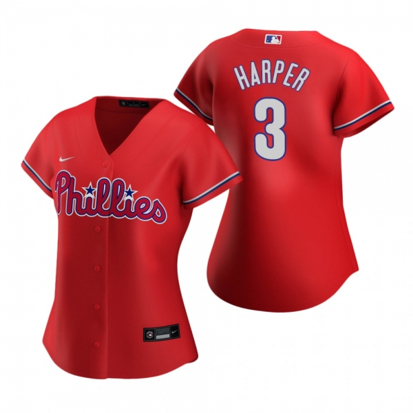 Women's Philadelphia Phillies Bryce Harper Nike Red 2020 Replica Alternate Jersey