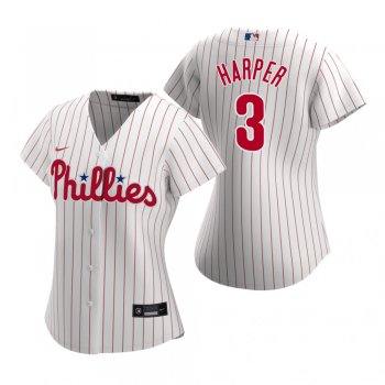 Women's Philadelphia Phillies Bryce Harper Nike White 2020 Replica Home Jersey