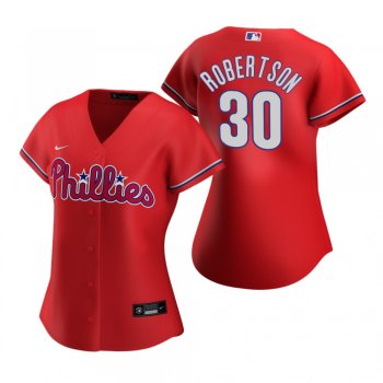 Women's Philadelphia Phillies David Robertson Nike Red 2020 Replica Alternate Jersey