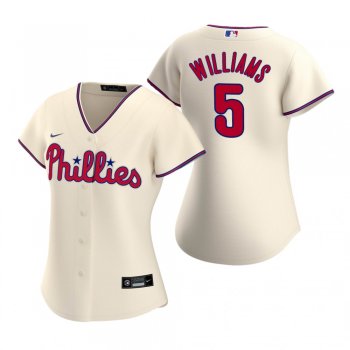 Women's Philadelphia Phillies Nick Williams Nike Cream 2020 Replica Alternate Jersey