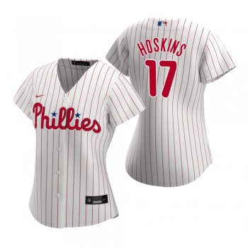 Women's Philadelphia Phillies Rhys Hoskins Nike White 2020 Replica Home Jersey