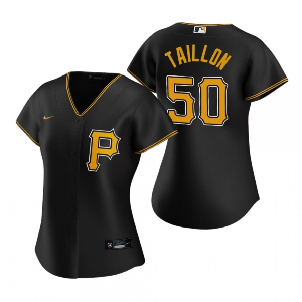 Women's Pittsburgh Pirates Jameson Taillon Nike Black 2020 Replica Alternate Jersey