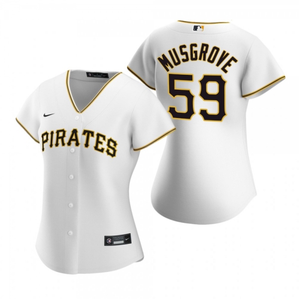 Women's Pittsburgh Pirates Joe Musgrove Nike White 2020 Replica Home Jersey