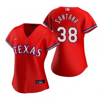 Women's Texas Rangers Danny Santana Nike Red 2020 Replica Alternate Jersey