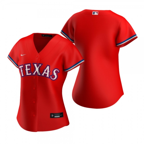 Women's Texas Rangers Nike Red 2020 Replica Alternate Jersey