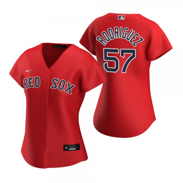 Women's Boston Red Sox Eduardo Rodriguez Nike Red 2020 Replica Alternate Jersey