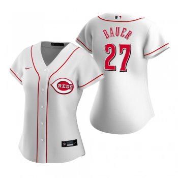 Women's Cincinnati Reds Trevor Bauer Nike White 2020 Replica Home Jersey