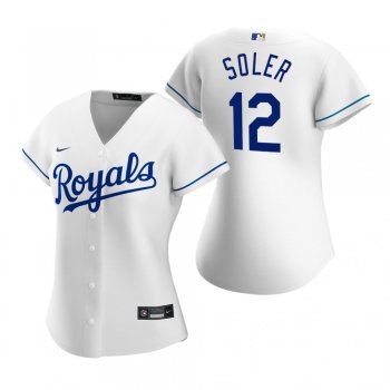 Women's Kansas City Royals Jorge Soler Nike White 2020 Replica Home Jersey