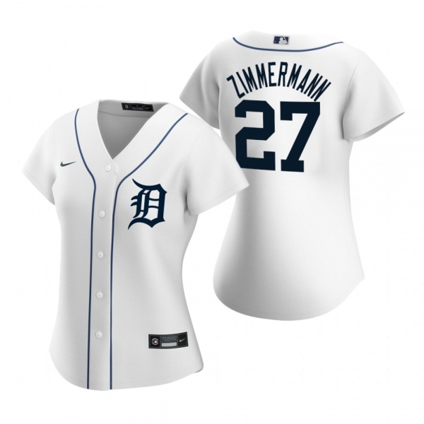 Women's Detroit Tigers Jordan Zimmermann Nike White 2020 Replica Home Jersey