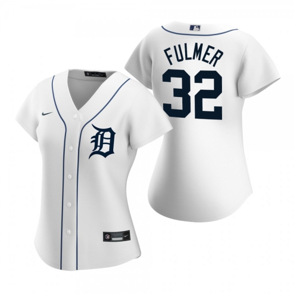 Women's Detroit Tigers Michael Fulmer Nike White 2020 Replica Home Jersey