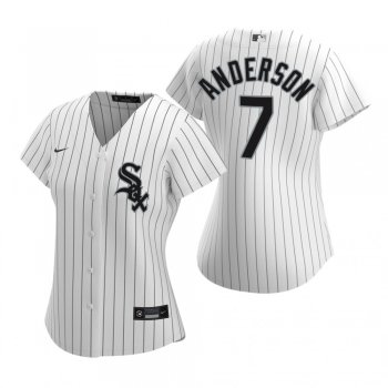 Women's Chicago White Sox Tim Anderson Nike White 2020 Replica Home Jersey