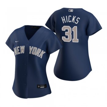 Women's New York Yankees Aaron Hicks Nike Navy 2020 Replica Alternate Jersey