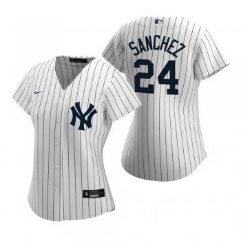 Women's New York Yankees Gary Sanchez Nike White 2020 Replica Home Jersey