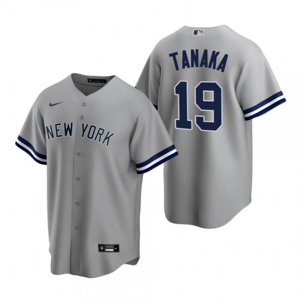 Men's New York Yankees Masahiro Tanaka Nike Gray Replica Road Jersey