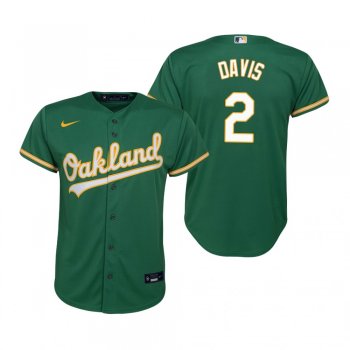 Youth Oakland Athletics Khris Davis Nike Kelly Green Replica Alternate Jersey