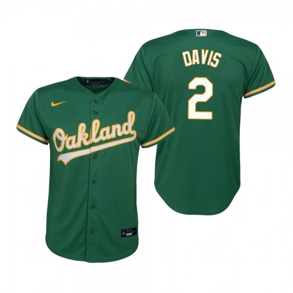 Youth Oakland Athletics Khris Davis Nike Kelly Green Replica Alternate Jersey