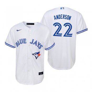 Youth Toronto Blue Jays Chase Anderson Nike White Replica Home Jersey