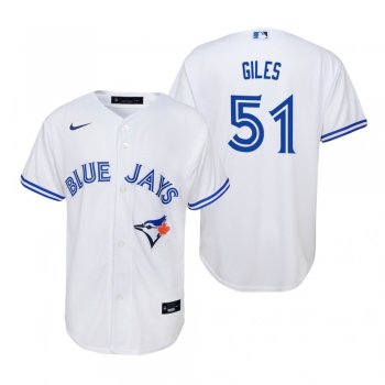 Youth Toronto Blue Jays Ken Giles Nike White Replica Home Jersey