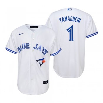 Youth Toronto Blue Jays Shun Yamaguchi Nike White Replica Home Jersey