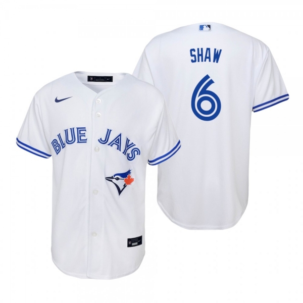 Youth Toronto Blue Jays Travis Shaw Nike White Replica Home Jersey