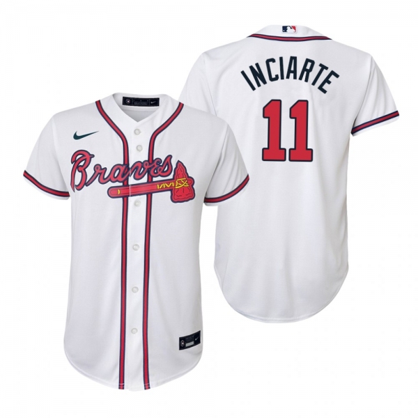 Youth Atlanta Braves Ender Inciarte Nike White Replica Home Jersey