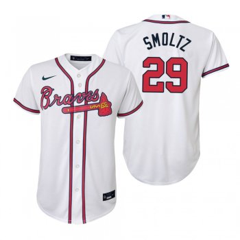 Youth Atlanta Braves John Smoltz Nike White Replica Home Jersey