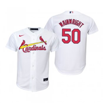 Youth St. Louis Cardinals Adam Wainwright Nike White Replica Home Jersey