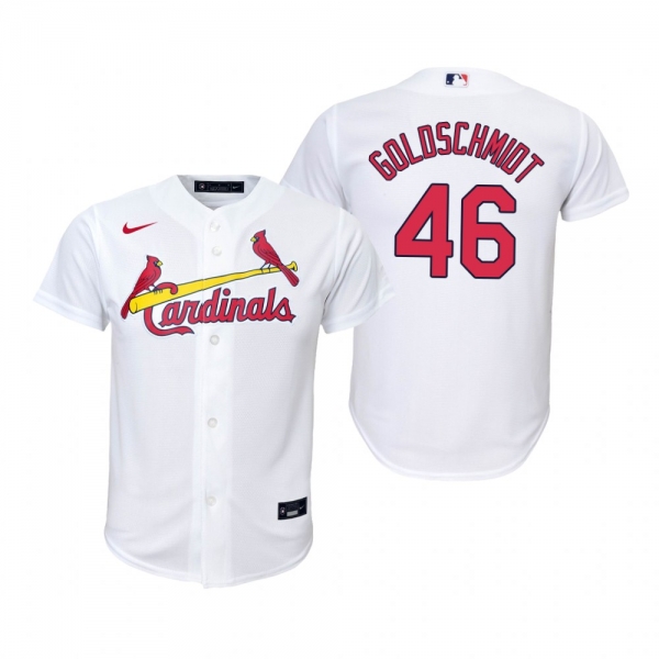 Youth St. Louis Cardinals Paul Goldschmidt Nike White Replica Home Jersey