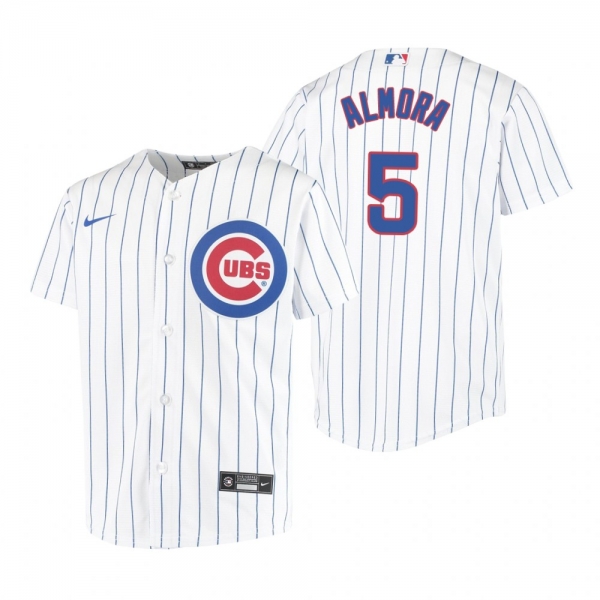 Youth Chicago Cubs Albert Almora Jr. Nike White Replica Home Jersey