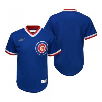 Youth Chicago Cubs Nike Royal Cooperstown Collection Road Jersey