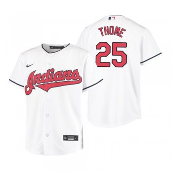 Youth Cleveland Indians Jim Thome Nike White Replica Home Jersey