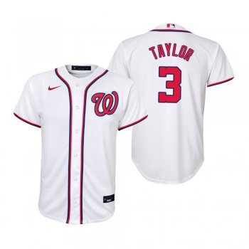 Youth Washington Nationals Michael A. Taylor Nike White Replica Home Jersey