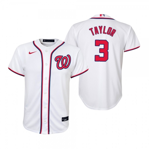 Youth Washington Nationals Michael A. Taylor Nike White Replica Home Jersey