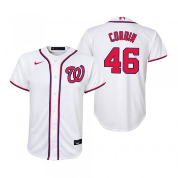 Youth Washington Nationals Patrick Corbin Nike White Replica Home Jersey