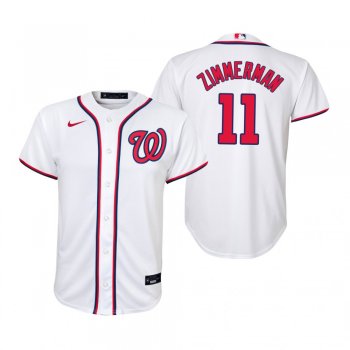 Youth Washington Nationals Ryan Zimmerman Nike White Replica Home Jersey