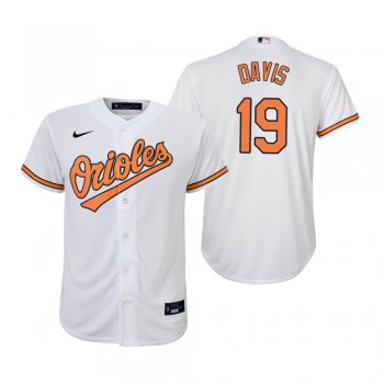 Youth Baltimore Orioles Chris Davis Nike White Replica Home Jersey