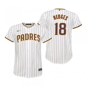 Youth San Diego Padres Austin Hedges Nike White Replica Home Jersey