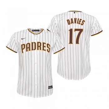 Youth San Diego Padres Zach Davies Nike White Replica Home Jersey