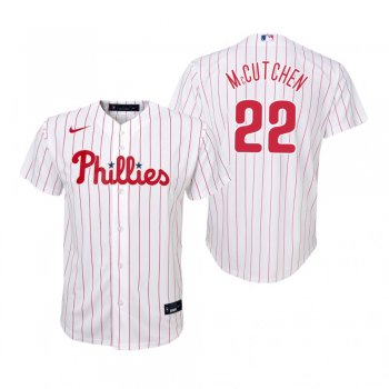 Youth Philadelphia Phillies Andrew McCutchen Nike White Replica Home Jersey