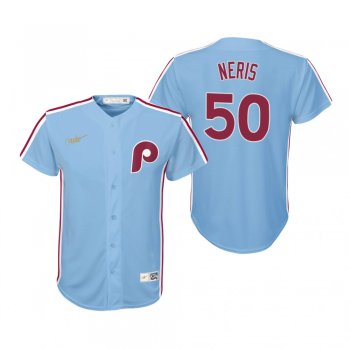 Youth Philadelphia Phillies Hector Neris Nike Light Blue Cooperstown Collection Road Jersey