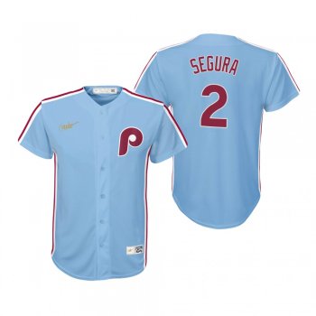 Youth Philadelphia Phillies Jean Segura Nike Light Blue Cooperstown Collection Road Jersey