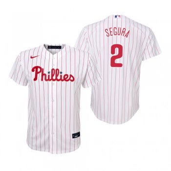 Youth Philadelphia Phillies Jean Segura Nike White Replica Home Jersey