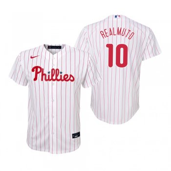 Youth Philadelphia Phillies J.T. Realmuto Nike White Replica Home Jersey