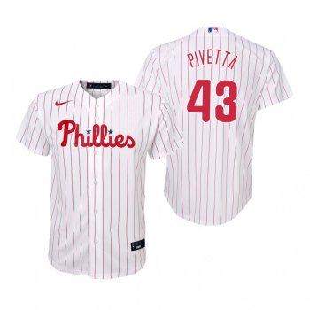 Youth Philadelphia Phillies Nick Pivetta Nike White Replica Home Jersey