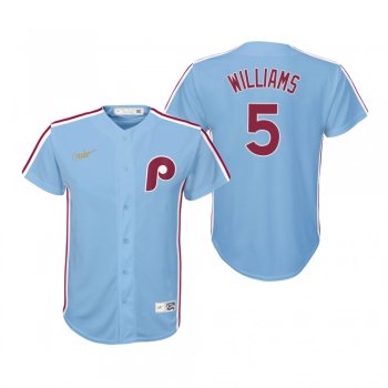 Youth Philadelphia Phillies Nick Williams Nike Light Blue Cooperstown Collection Road Jersey